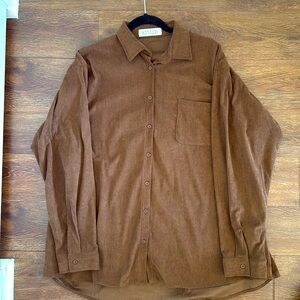 Oversized Brown Cardigan